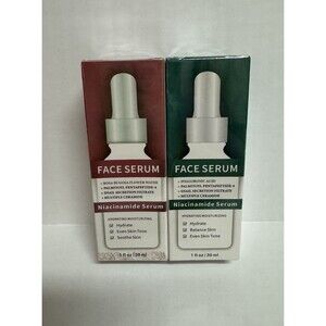 Lakibole Niacinamide Hyaluronic Acid Rosa Rugosa Serum 2 Pack - 1oz Bottles